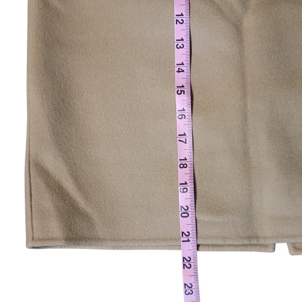 EUC Talbots 4P Beige Wool Midi Skirt‎ Pencil Office Career Romantic Twee
